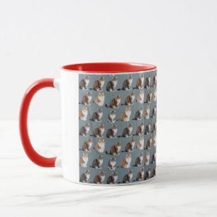 Padrão de foto de gatos, Caneca
