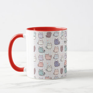 Padrão de foto de gatos, Caneca