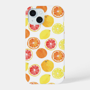 Padrão de Fruta de Citrus de Aquarela