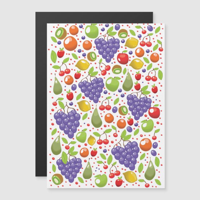Padrão de Fruta Fofa (Frente/Verso)