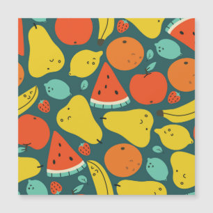 Padrão de Fruta tropical desenhada à mão