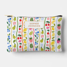 Padrão de Frutas em Aquarela Comida Verão Personal