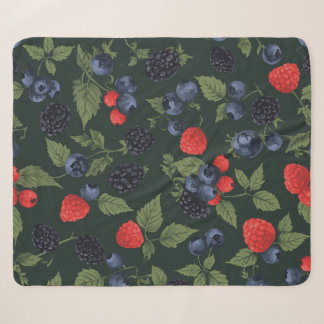 Padrão de Frutas Silvestres Cobertor Sherpa | Amor