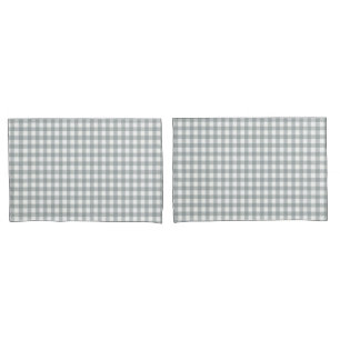 Padrão de Gingham Branco e cinza
