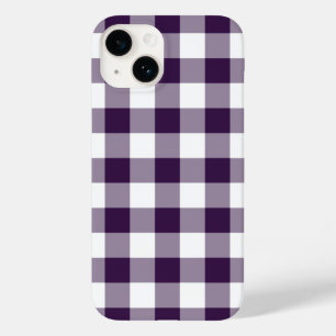 Padrão de Gingham Púrpura e Branca