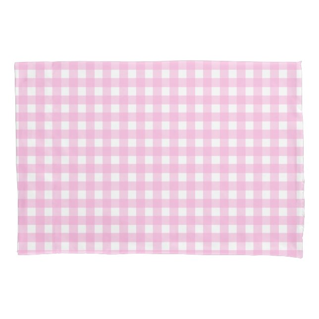 Padrão de Gingham Rosa Pastel (Frente)