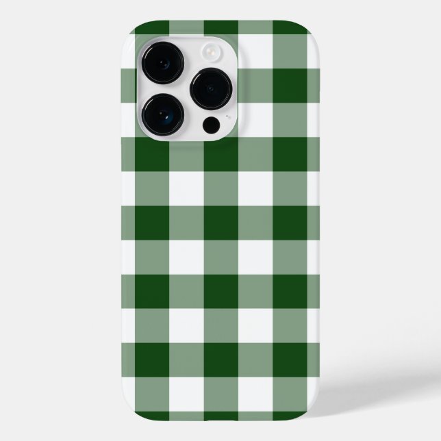 Padrão de Gingham Verde e Branco (Verso)