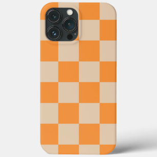 Padrão de Gingham Verificado por Laranja