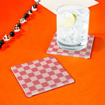 Padrão de Gingham Vermelhos Rosa Verificado