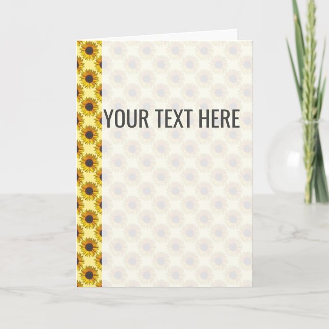 Padrão de Girassol Amarelo Anúncio (Frente)