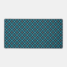 Padrão de Grade Geométrica Azul Turquesa e Azul Ma