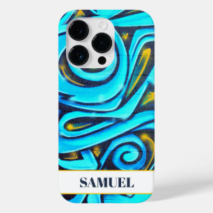 Padrão de Grafite Moderno Azul