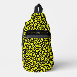 Padrão de Guepardo Estiloso Preto e Amarelo Selvag