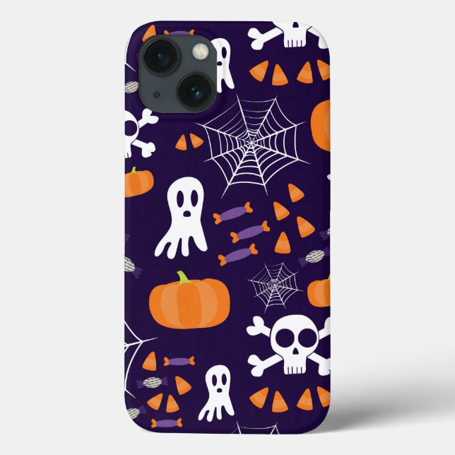 Padrão de Halloween divertido (Verso)