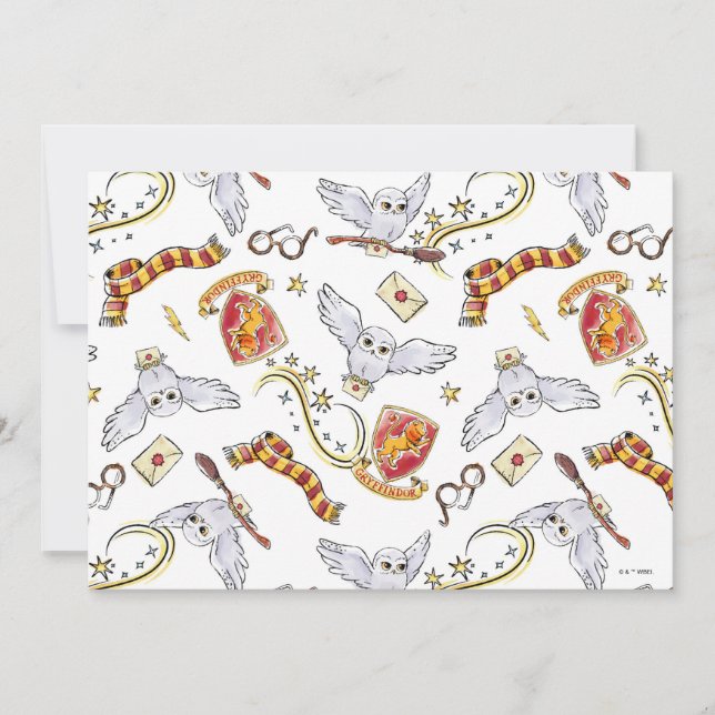 Padrão de Hedwig em Aquarela GRYFFINDOR™ (Frente)