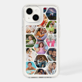 Padrão de Hexágono Moderno Simples de Colagem de F