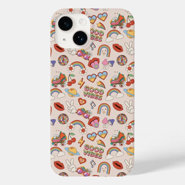 Padrão de Ícones de Hippie (Verso)