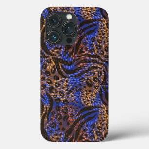 Padrão de impressão do leopardo e da zebra luxuoso