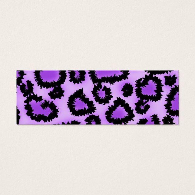 Padrão de impressão do leopardo roxo e preto. (Frente)