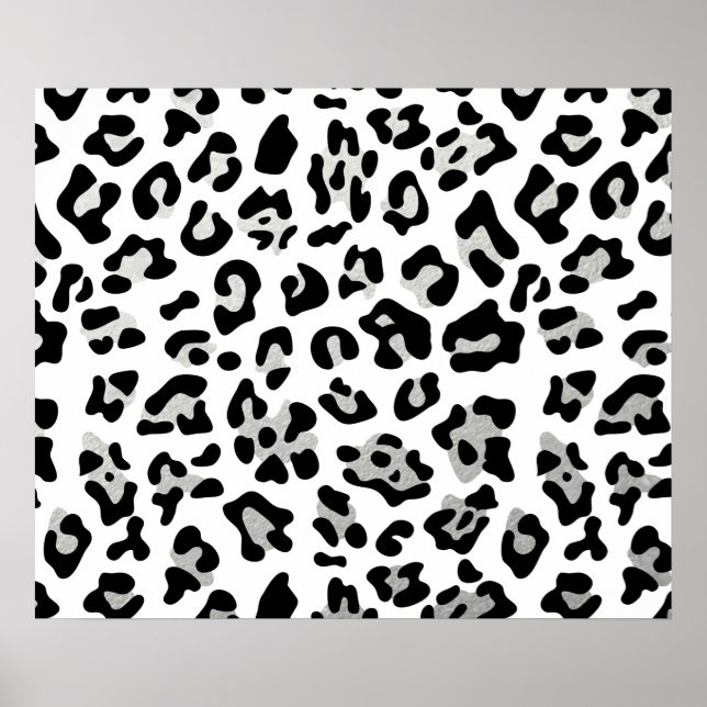 Padrão de Impressão Preto-Leopardo Preto de Folha  (Frente)