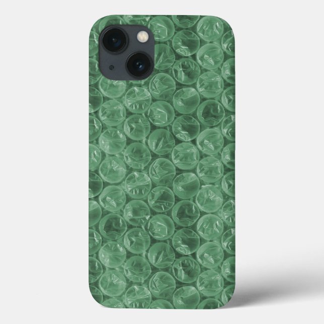 Padrão de invólucro de bolha verde capas de iphone (Verso)