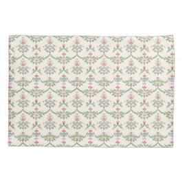 Padrão de Jardim de Algodão Rosa Floral