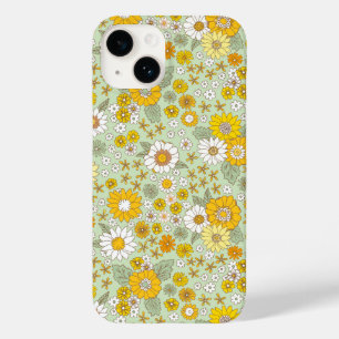 Padrão de Jardim Floral Amarelo