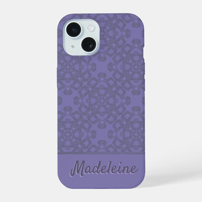 Padrão de lavanda personalizado (Verso)