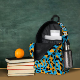 Padrão de leopardo colorido na moda e nome