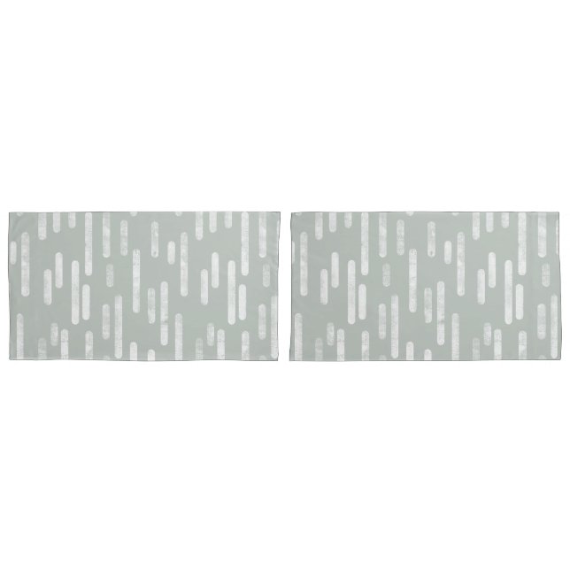 Padrão de Linhas Arredondadas de Tinta | Cinza Ver (Frente - conjunto)