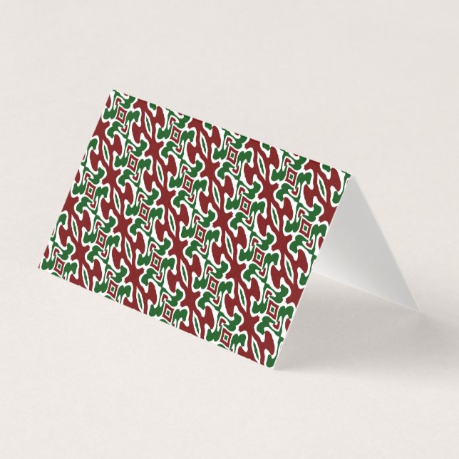 Padrão de Listra de Natal Retro Trippy Squiggly Mo (Frente)