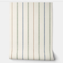 Padrão de Listra Vertical Fina Boho Neutro Terroso