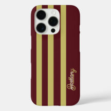 Padrão de Listras em Verde Chartreuse e Borgonha