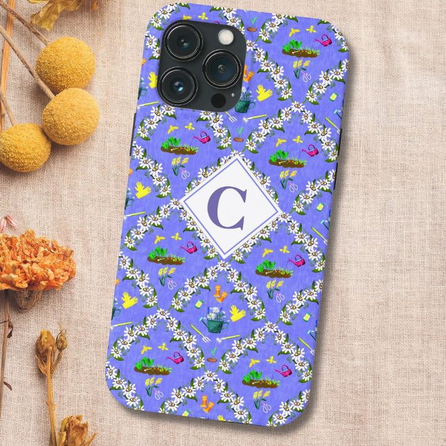 Padrão de Maracujá Azul de Jardinagem Monograma (Criador carregado)