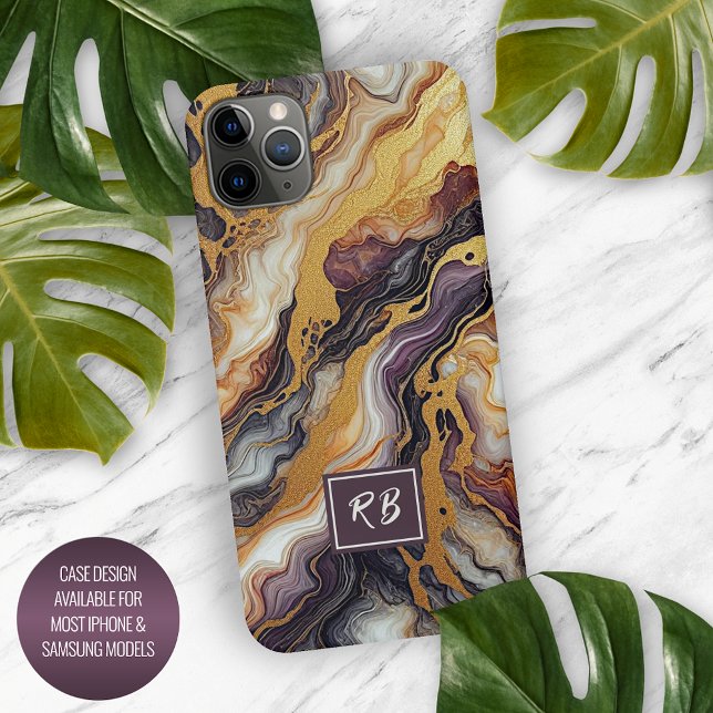 Padrão de mármore Dourado de Cinza Preta Roxo Pers (Criador carregado)