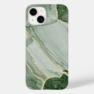 Padrão de mármore Dourado verde clássico iPhone /