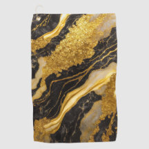 Padrão de mármore preto com Dourado