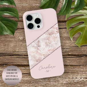 Padrão de mármore rosa personalizado em dourado ro