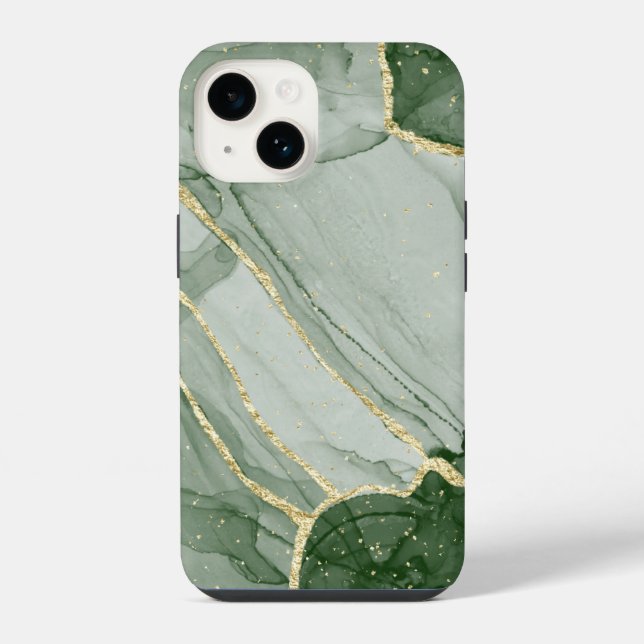 Padrão de Mármore Verde Clássico para iPhone / And (Verso)