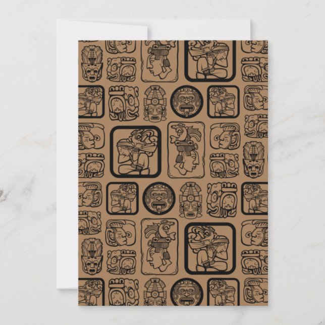 Padrão de máscara antiga 1 da MAYA tribal (Frente)