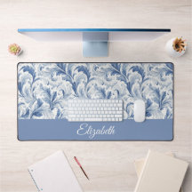 Padrão de Monograma Toile do País Francês Azul