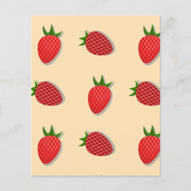 Padrão de morango para boas vibrações no Verão de  (Frente)