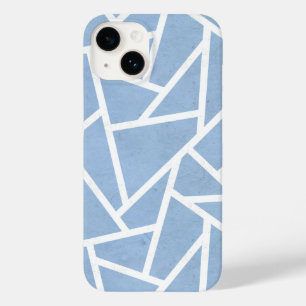 Padrão de mosaico branco e azul pálido