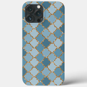 Padrão de Mosaico Brilhante Dourado brilhante de 