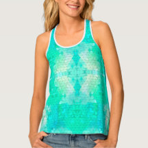 Padrão de Mosaico da Sereia Azul Aqua Azul