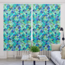 Padrão de mosaico marroquino aqua azul