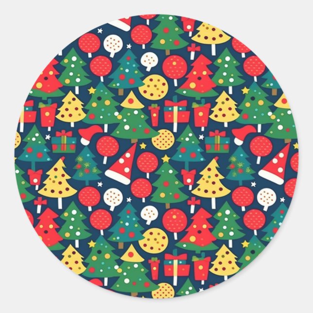 Padrão de Natal 1 - Adesivo (Frente)