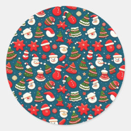 Padrão de Natal 4 - Adesivo