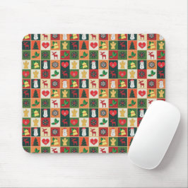 Padrão de Natal Colorido Elegante | Mousepad