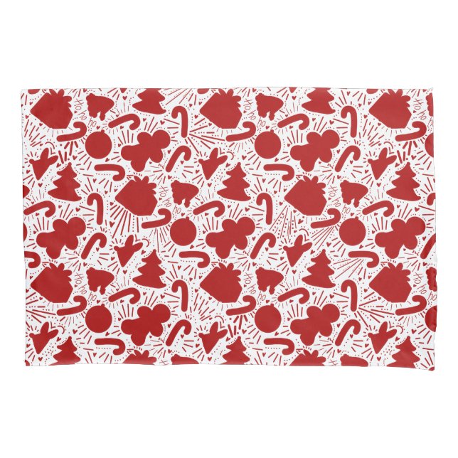 Padrão de Natal Vermelho Simples (Frente)